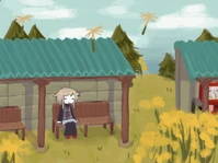 #470 - "菜の花畑", by ribon996 - Enter the Rapeseed Fields for the first time