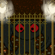 #53 - Within the Cage - When you find the caged Shadow Bird in the Halloween Forest part of the Cat Cemetery.