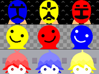 #370 - "Tricolore R.Y.B.", by maptsuki - See various Red, Yellow, and Blue denizens (see below)