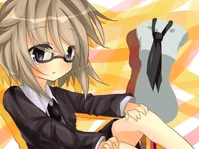 #75 - "Glasses Suit", by 水利 - After combining the Glasses effect with the suit in the Dressing Room