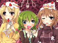 #52 - "Sweets", by みあ - After interacting with Sweets Musume in the Cutlery World while the Cake effect is equipped