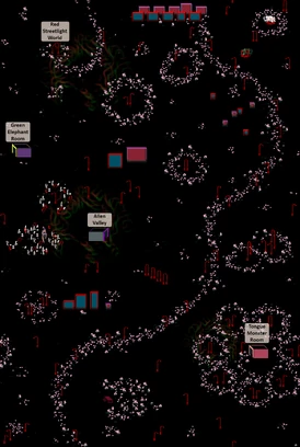 Map of the Bleeding Heads Garden