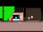 The Box Shopkeeper seems entertained