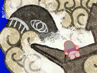 #184 - "Whale Meets Girl", by arkham - When you find the Ark in the Scorched Wasteland