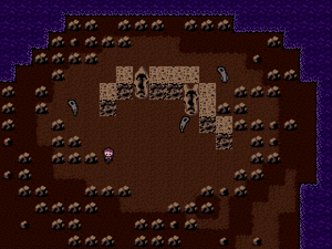 Moai-like statues in FC World.