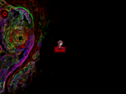 Madotsuki sitting on its pillow