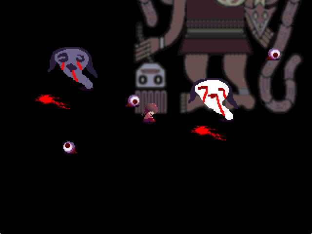 Their bloody appearance.