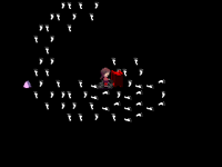 Madotsuki in the Footprint Path.