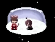 Madotsuki meowing near Kamakurako.