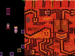 Example of a Neon World asset resembling Andean textile craft.