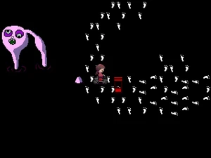 Bloque rojo en el Pasillo de pasos