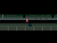 Madotsuki near the Alley Demon.