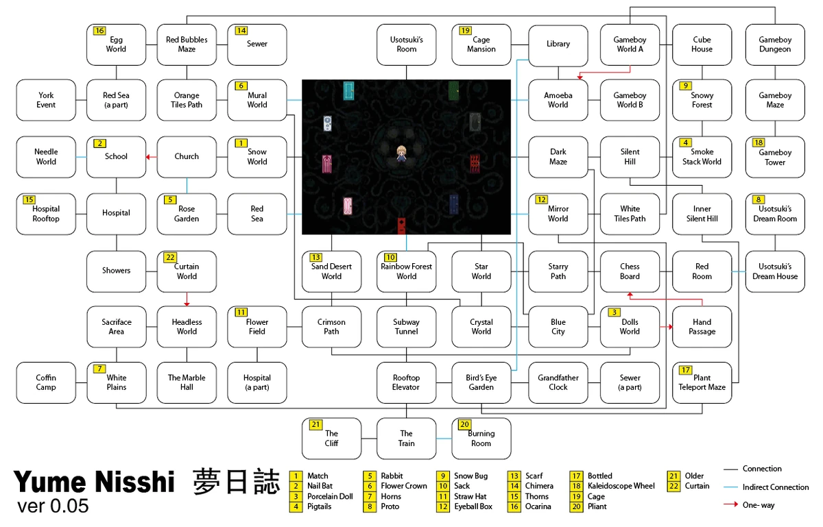 Yume Nisshi (夢日誌)/guide | Yume Nikki Fangames Wiki | Fandom