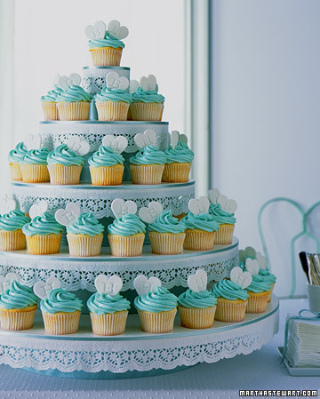 Blue Orchid Wedding Cupcake Tower - Decorated Cake by - CakesDecor