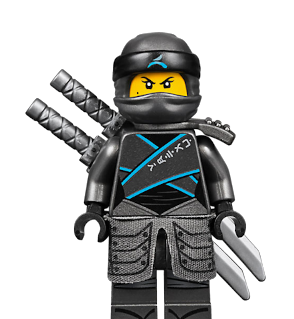 Lego Ninjago Nya - Skybound, Black Bob Cut Hair — EroBrickz