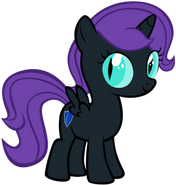 Nyx as a young filly