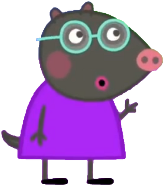 peppa pig molly mole figure