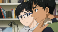 Yuuri with Phichit