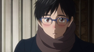 Yuuri blushing