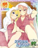 Ryouna and Souji Robe Steam