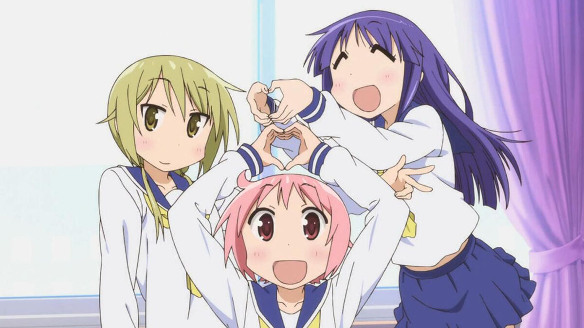 Rewatched the first episode of [Yuyushiki] Still fun! : r/animegifs