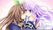 Iffy kisses Nepgear to power up her HDD