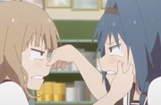 Himawari and sakurako buggging