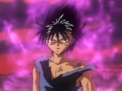 Hiei's purple energy.