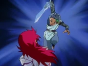 Touya prepares to finish off Kurama