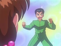 Yusuke talking to Keiko in her dream.