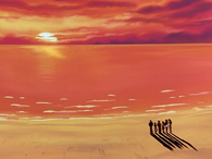 Final scene of the anime series.