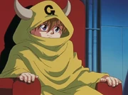 Amanuma with his Gamemaster garb.