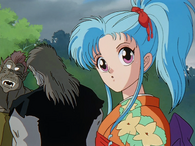Botan wearing a kimono at the start of the Dark Tournament Arc.