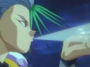 Toya dispara a kurama.