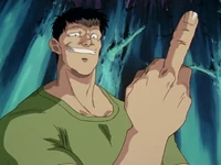 Flipping Kurama off