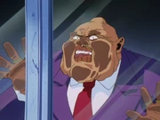 Tarukane is shocked to see Toguro kill Helen, the four legged beast