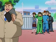 Principal Takenaka scolding Yusuke.