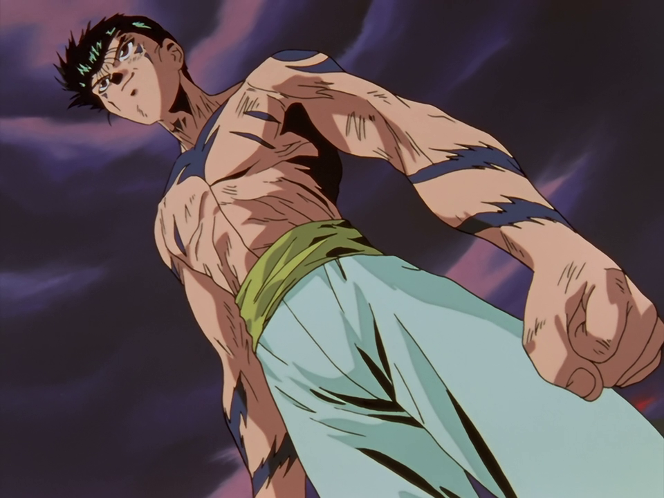 Yusuke channeled his inner Majin Vegeta here 💀 #yyh #yuyuhakusho #yus, yusuke urameshi