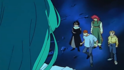 Kuwabara lo corta y salen de su dimensión