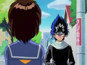 Hiei prepares to kidnap Keiko