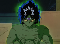 Hiei transforms his body.