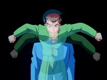 Yusuke possessing Kuwabara