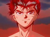 Yusuke's red energy.