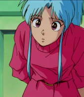 Botan in red clothes.
