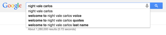 Night Vale Search Suggest