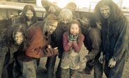 young girl with the zombies