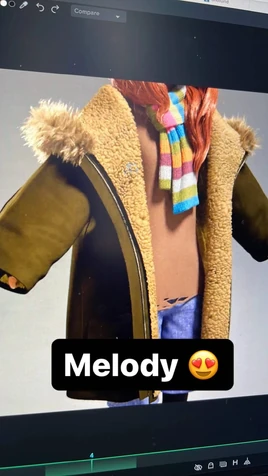 Melody autumn attire character model