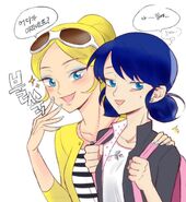 Chloe and Marinette Korean