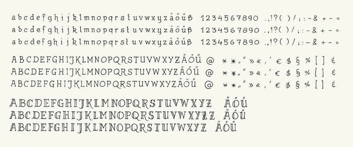 Die eigens für die Graphic Novel kreierte Schrift "Buchhaim"