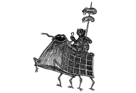 Leidener Männlein auf Lebendem Buch